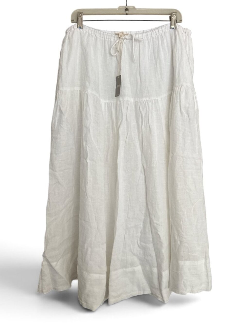 NWT - Haven Well Within White Linen Drop Waist Skirt - XL